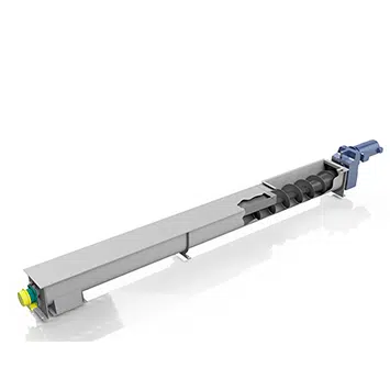 Mass Flow Screw Feeder and Dual Actuated Slide Gate for Soda Ash