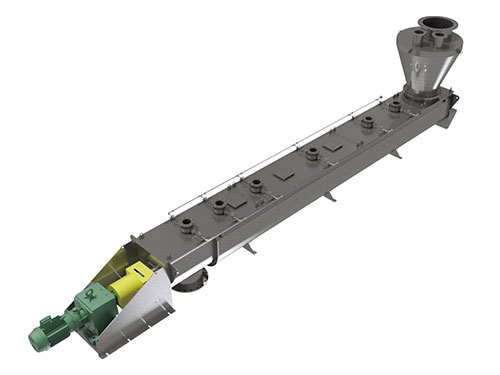 Mixing Screw Conveyor for Polyethylene Powder & Additives - KWS Manufacturing