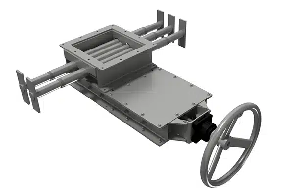 Bulk Material Flow is Cut Off with Pin Gate