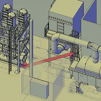 Inclined Shaftless Screw Conveyor for Transporting Biomass