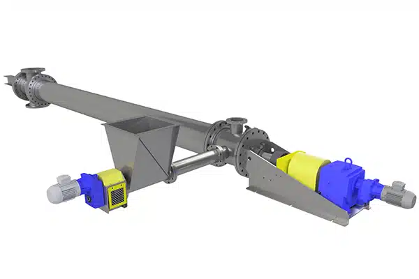 Feedstock is Metered to Gasification Vessel with KWS Shaftless Screw Feeder