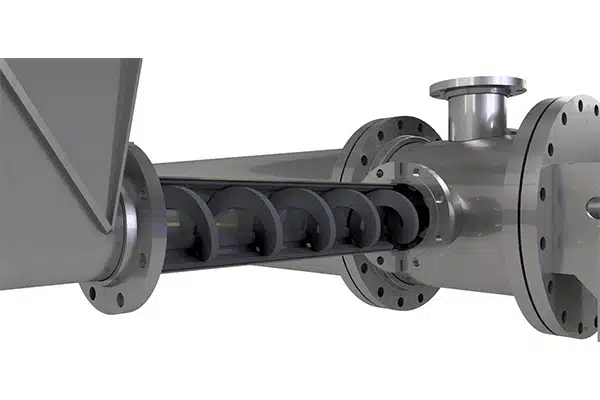 Shaftless Spiral Meters Feedstock Directly into Gasification Vessel