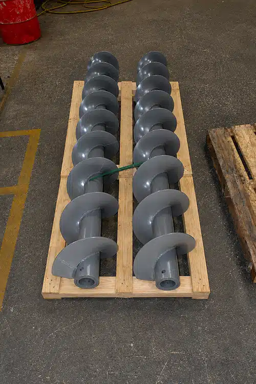 Heavy Duty Screws Mounted on 5-Inch Schedule 120 Pipe