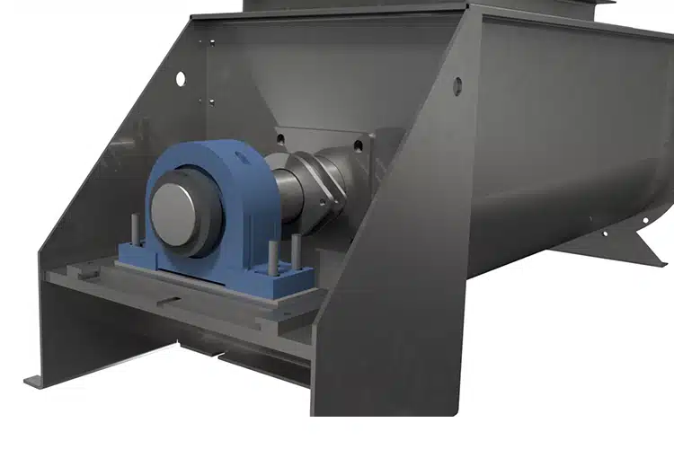 KWS Slider Base Trough End on Tail End Accommodates Axial Thermal Expansion
