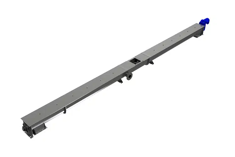 Reversible Transfer Screw Conveyor Directs Bulk Materials to Load Out Screw Conveyors