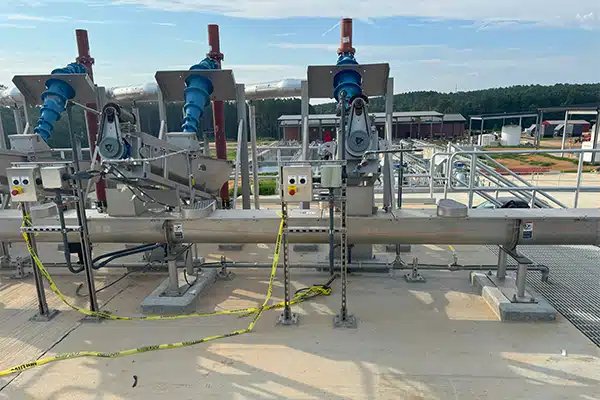 Three Grit Classifiers Deliver Dewatered Grit to the KWS Grit Transfer Conveyor