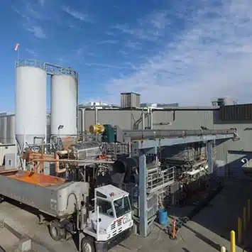 Shaftless Screw Conveyor Loadout System for Carrot Pomace for Bolthouse Farms