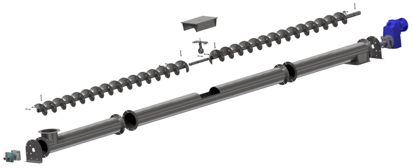 Placement of Hanger Pockets on Tubular Trough Screw Conveyor - KWS Ask the Experts
