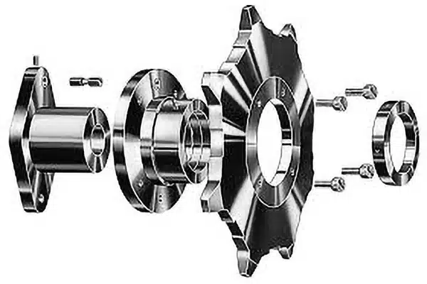 Shear Pin is Located in Larger Diameter or Driven Sprocket