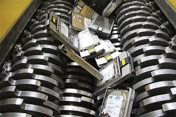 Hammermill Shreds Circuit Boards and Electronic Components for Recycling