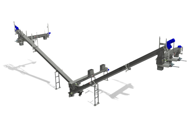 Inclined Screw Conveyors Efficiently Convey and Elevate Many Bulk Materials