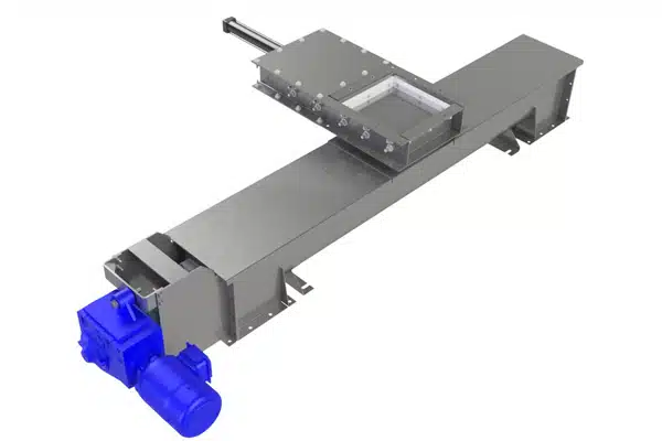 Reversible Screw Feeders Meter Bulk Materials to Two Different Production Lines