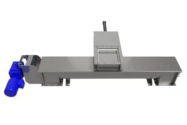 Control Valve Must Be Located Above Reversible Screw Feeder to Stop Bulk Material Flow Before Reversing Screw Feeder