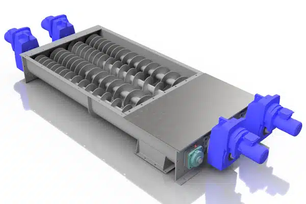 Driving Each Screw Individually Reduces Size of Shafts, Bearings and Motor/Gear Reducers
