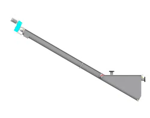 Inclined Shaftless Spiral Removes Brass Fines from Process