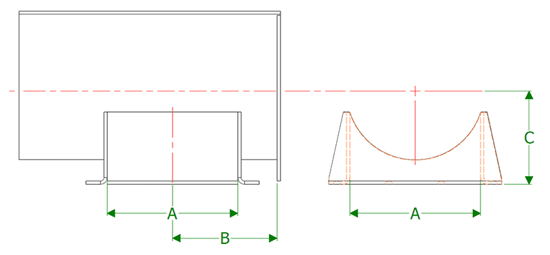 Dimensional Drawing for CEMA Stock Components