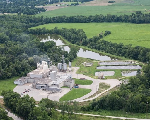 Aerial View of Milling Operation