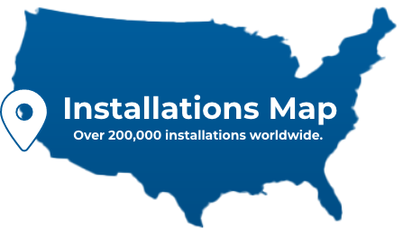 KWS Installations Map - Over 200,000 installations worldwide.