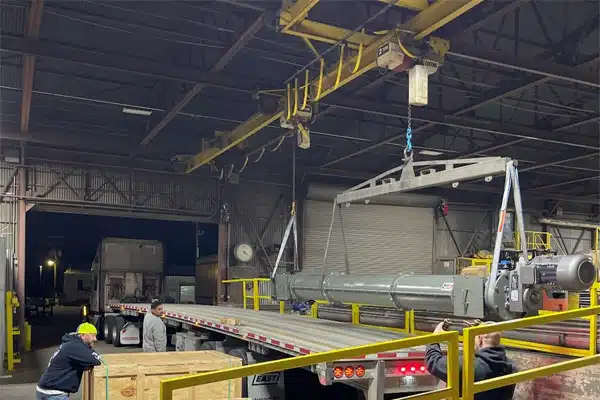 Equipment is Loaded on Dedicated Hauler for Immediate Delivery