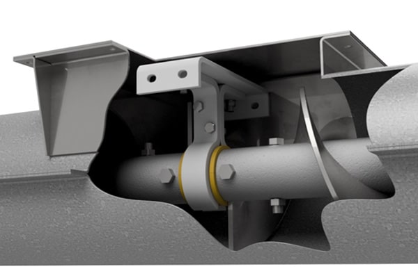 Hangers are Intermediate Support Brackets for Screw Sections