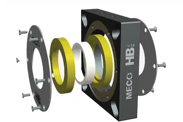 Elastomeric Stator Rotates with Shaft and Seals Against Seal Faces in Outer Housing