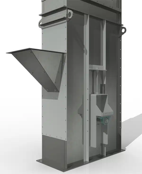 Screw Take Ups are Externally Mounted for Easy Access and Adjustment