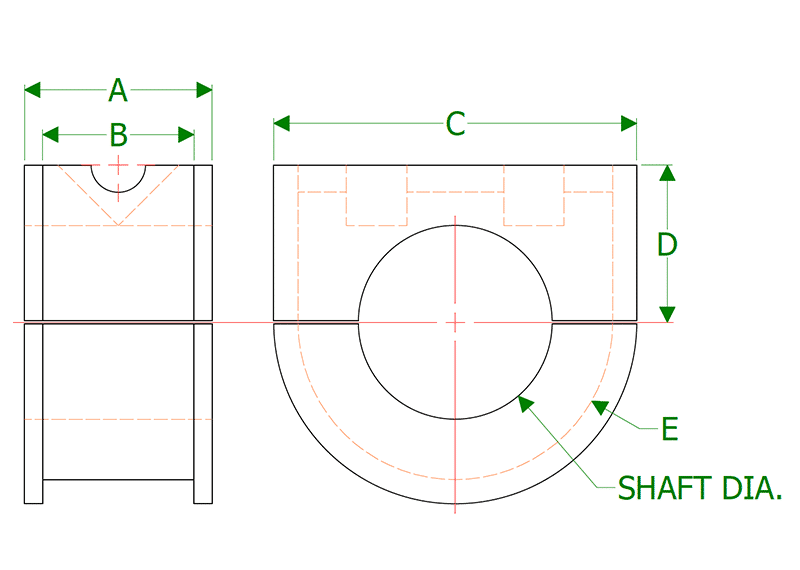 Dimensional Diagram for HGB2163716W