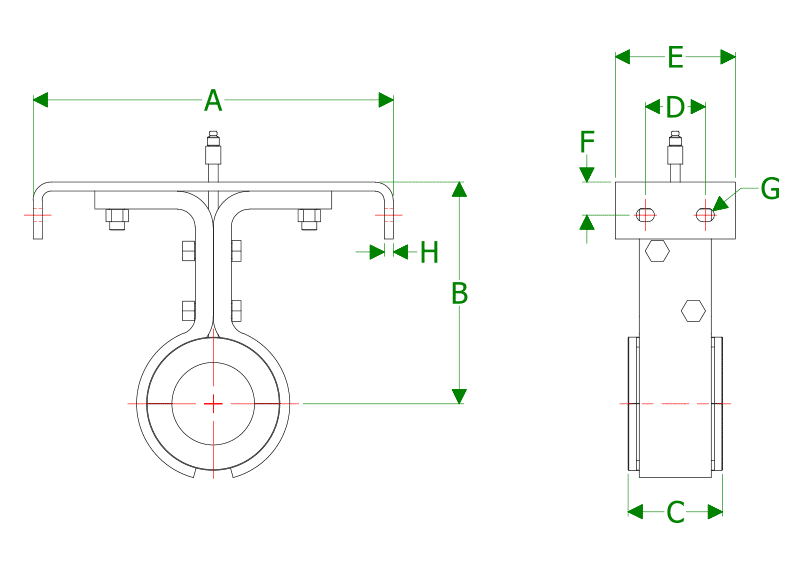 Dimensional Drawing for CEMA Stock Components