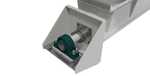 KWS Slider Base Trough End Allows for up to 4-Inches of Axial Thermal Expansion