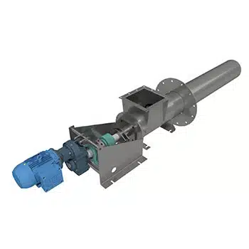 Cantilevered Screw Conveyor for Injecting Coal Into Dryer