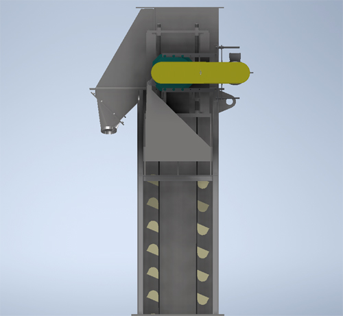 Redesigned KWS Bucket Elevator Doubled Capacity in Same Footprint