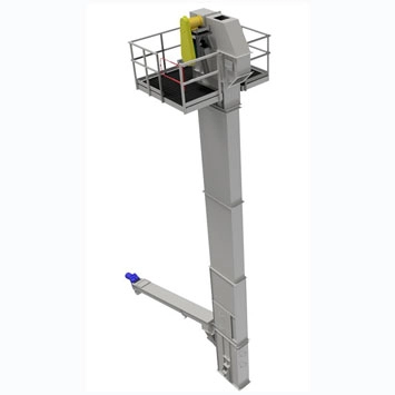 Inclined Screw Feeder and Bucket Elevator for Metering and Elevating Abrasive Materials at GMC Roofing