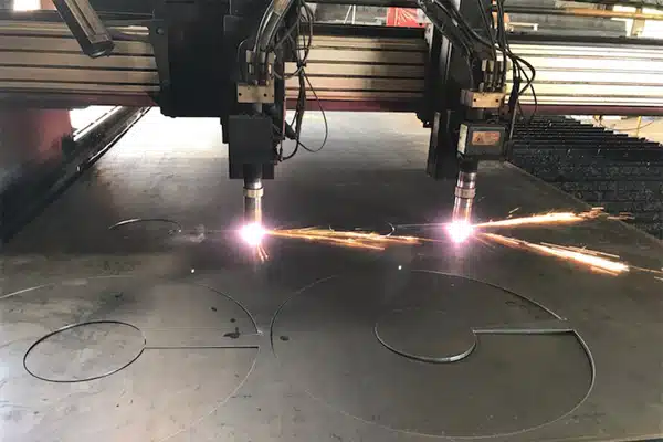 Flights are Cut on High Definition Burn Table to Exact Dimensions