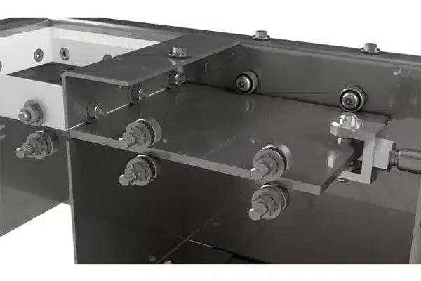 Bronze-Bushed Rollers Support Slide Plate
