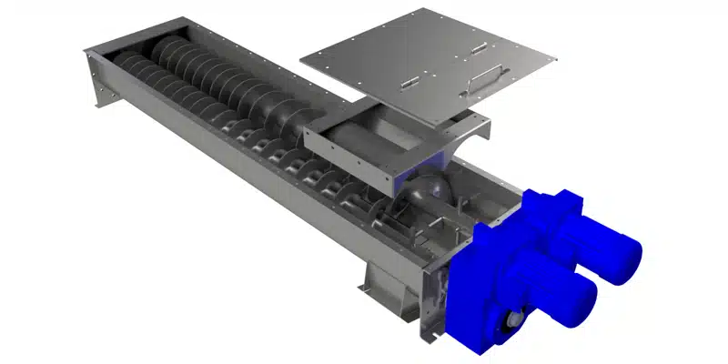 Screw Feeder has Abundant Torque to Break Up Clumps