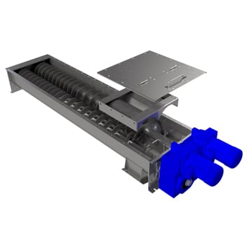 Hopper & Twin-Screw Feeder for EAF Filter Cake
