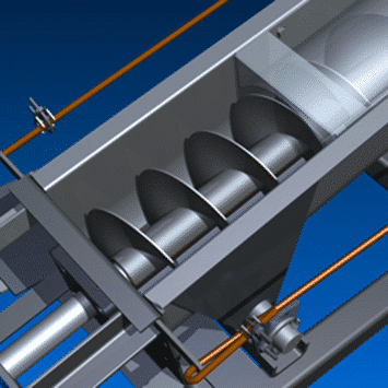 Swiveling Screw Feeder to Meter Fungicide for Crop Sciences Company - KWS Manufacturing