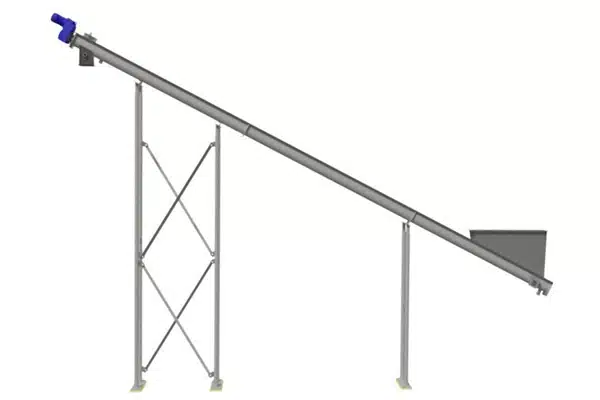 Shaftless Screw Conveyor Transfers Borid Acid Wet Cake to Dryer