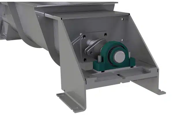Slider Base Trough End Allows Axial Thermal Expansion