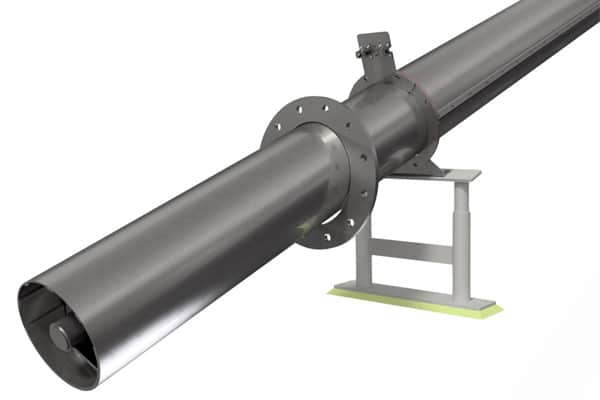 Screw Conveyor is Located on 20-Degree Decline