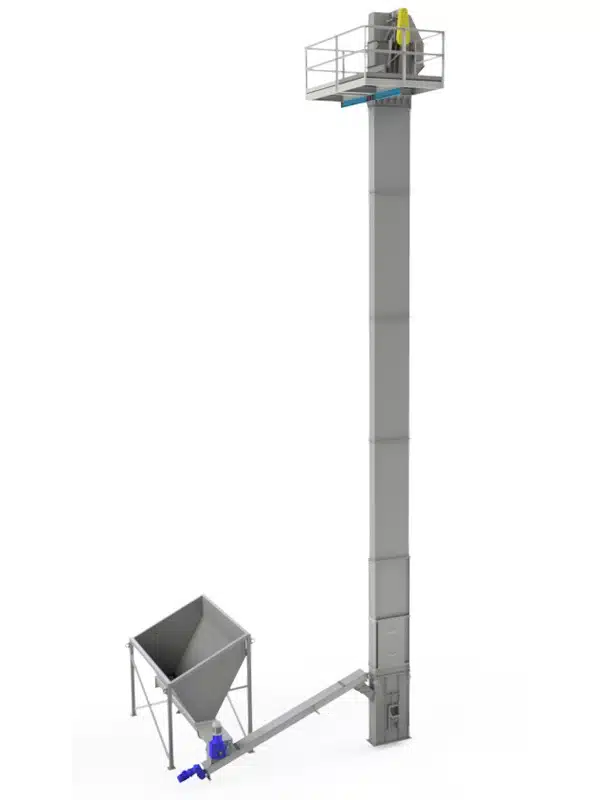 Wood Chips are Loaded into Hopper, Metered and Elevated into Drying Process
