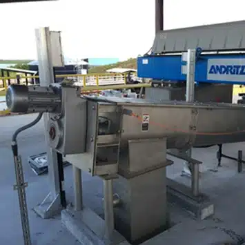 Shaftless Screw Conveyor System for Conveying Biosolids in Florida Keys