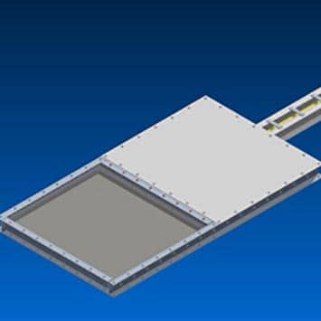 Electrically Actuated Slide Gates for Biomass Pellets - KWS Manufacturing
