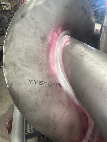 10-Percent of Welds were Dye Penetrant Tested