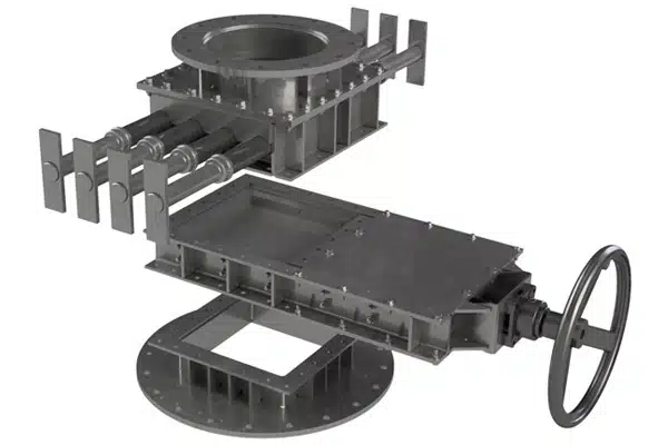 Pin Gate and Slide Gate Assemblies are Constructed from 304 Stainless Steel