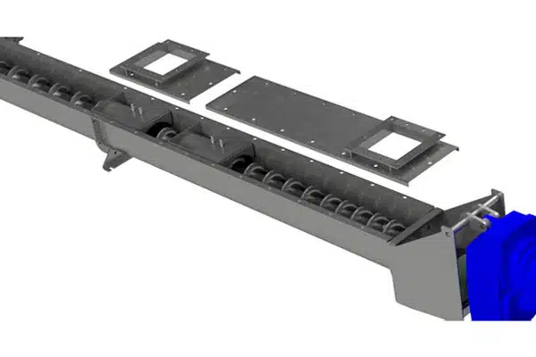 Feeder Shrouds are Used on Both Sides of Inlets to Control Flow