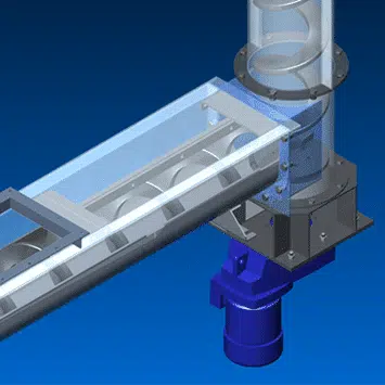 Food Waste Shaftless Vertical Conveying System