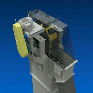 Heavy-Duty Bucket Elevator to Lift Char Created from Pyrolysis Process