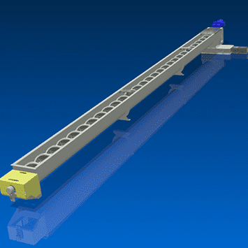 Full Clean-Out Screw Conveyors for Rabbit Waste - KWS Manufacturing