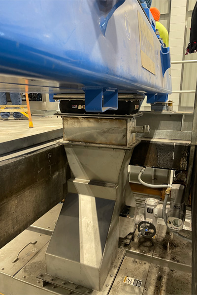 Andritz Centrifuges Discharge Dewatered Biosolids to KWS Loadout System